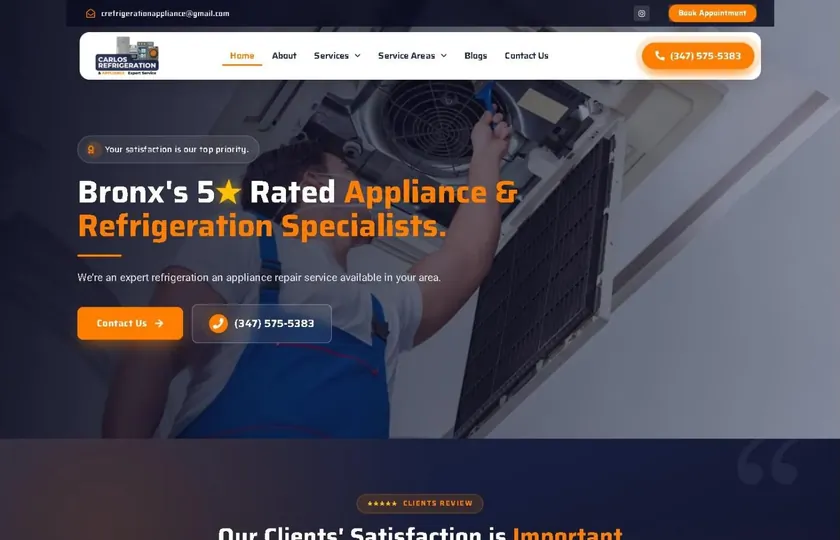 Homepage di carlosrefrigeration.com