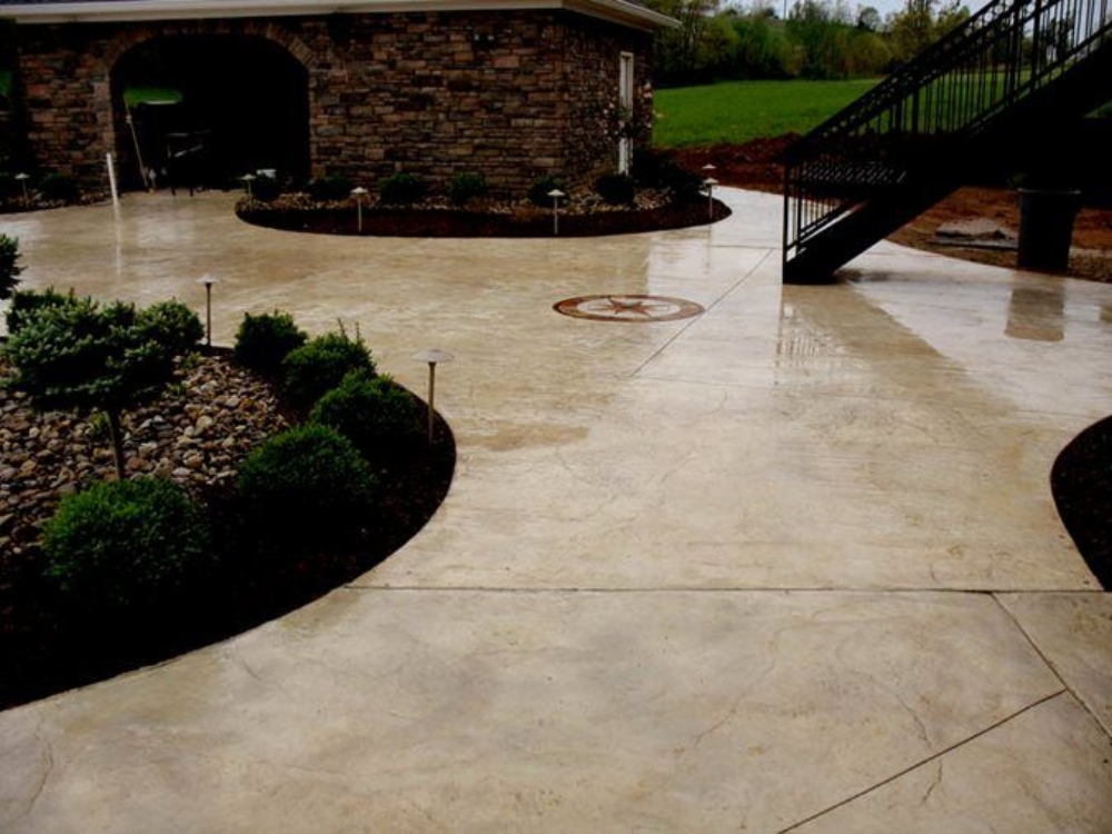colored concrete about